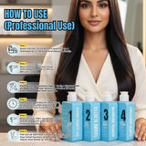 Amazon Protein Bluetox Monodoes KIT Hair Treatment Kit, 4-Step Professional Straightening System 480ml