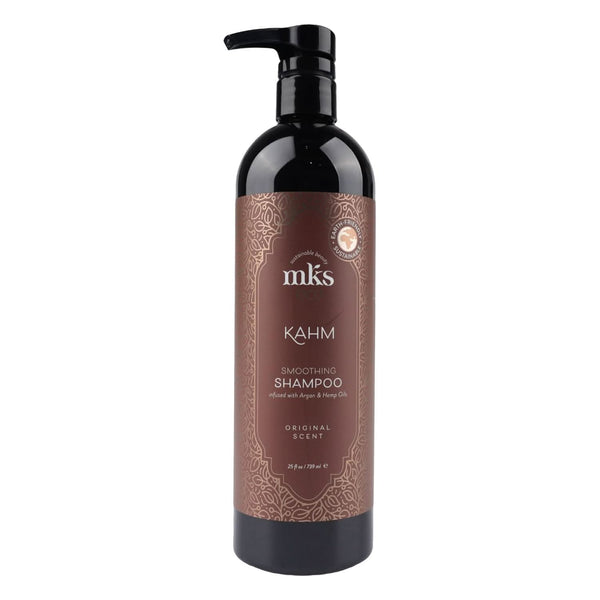MKS eco Kahm Smoothing Shampoo 739ml Original Scent – Cleanse Moisturize Repair Hair with Moroccan Argan Oil Hemp Seed Oil Vegetable Keratin – Vegan Sulfate Free Cruelty Free