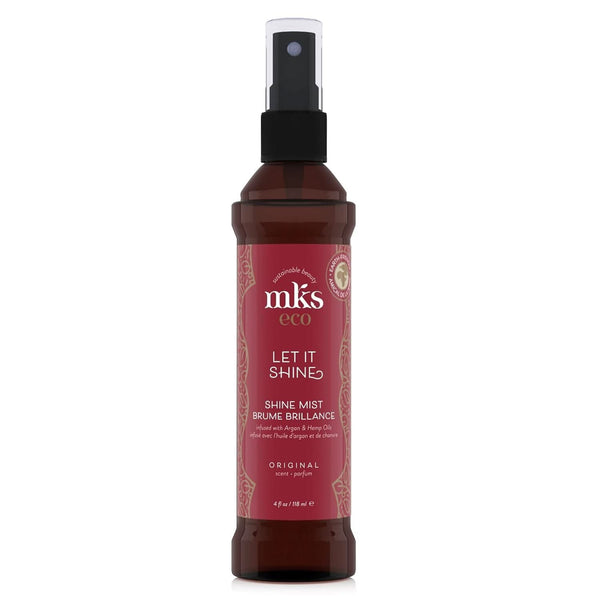 MKS eco Let It Shine Hair Mist and Hairspray, Original Scent, With Moroccan Argan Oil and Hemp Seed Oil, For All Hair Types (4 fl oz / 118 ml)