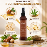 Earthly Body MKS Eco Kahm Smoothing Treatment Original Scent 2 fl oz / 60 ml hair repair hemp seed oil hair care keratin protein frizz control serum vegan cruelty-free hair care | UNDER 2499 |