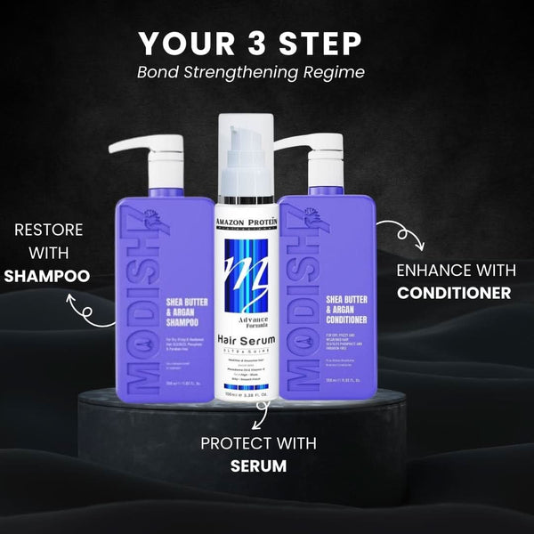 Amazon Protein Shea Butter Conditioner 350ml | Deep Moisturizing & Repair Conditioner for Dry, Curly & Color-Treated Hair | Frizz Control, Smooth & Strengthen | Sulfate-Free, Safe for All Hair Types