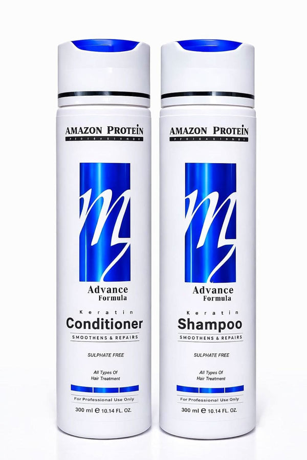 Amazon Protein Advanced Formula Keratin Shampoo & Conditioner Combo Smoothing,Professional Hair Treatment, For Stronger Hair | Controls Hair Fall |For Men & Women