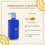 Amazon Protein Shea Butter Shampoo – Advanced Protein Hydrating & Repairing Shampoo for Dry, Damaged Hair – Strengthens, Nourishes & Restores Moisture – Unisex Formula, 350 ml