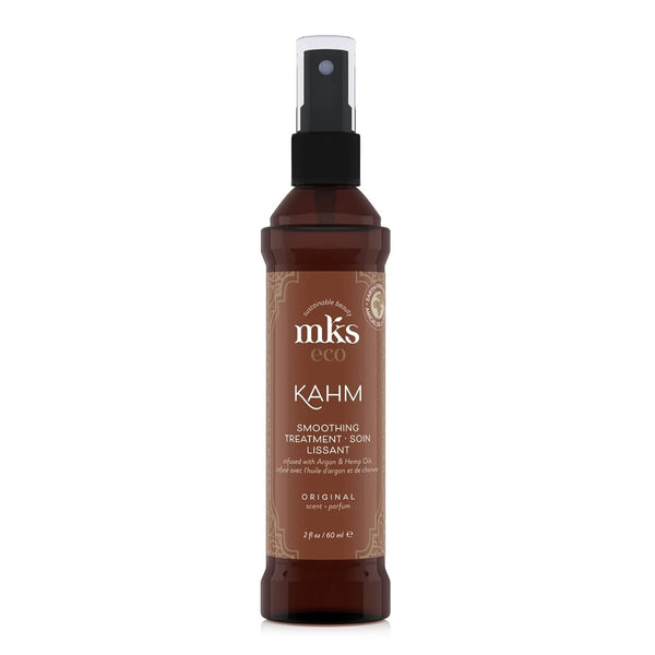 Earthly Body MKS Eco Kahm Smoothing Treatment Original Scent 2 fl oz / 60 ml hair repair hemp seed oil hair care keratin protein frizz control serum vegan cruelty-free hair care | UNDER 2499 |