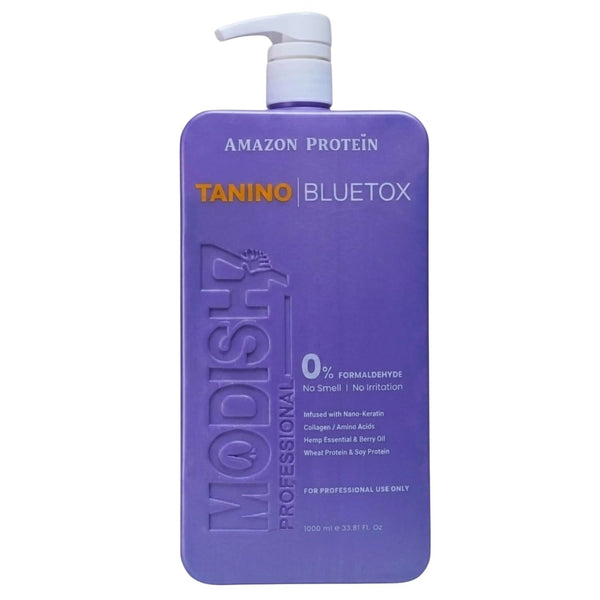 Amazon Protein Tanino Bluetox Hair Smoothing Lotion 1000ml | Tannin Technology Formula with Keratin & Proteins | Frizz Control, Shine & Strength | Professional Hair Repair Treatment | For All Hair Types