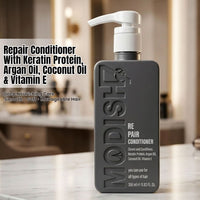Repair Conditioner with Keratin Protein, Argan Oil, Coconut Oil & Vitamin E | Deep Nourishing & Damage Repair Conditioner for Dry, Frizzy & Damaged Hair | Smooth & Shine | 350 ml
