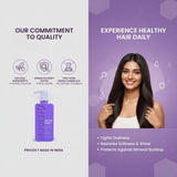 Amazon Protein Hard Water Shampoo, Mineral Buildup Removal & Hair Repair Formula, Cleanses & Conditions, SLS & SLES Free, Paraben Free, Professional Shampoo for Dry, Rough & Frizzy Hair, 350 ml