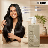 Repair Shampoo with Keratin Protein, Argan Oil & Coconut Oil | Deep Damage Repair, Smooth & Frizz Control Shampoo for Dry, Damaged Hair | Gentle Daily Use | 350 ml