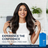 Amazon Protein Anti Dandruff Shampoo 350 ml | Soothes Dry Scalp | Reduces Flakes & Itchiness | Protein-Enriched Formula | For All Hair Types | Anti-Pelliculaire Shampoo