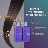 Amazon Protein Hard Water Shampoo & Conditioner Combo 350ml Each | Removes Hard Water Buildup | Hydrating & Repairing Care for Dry, Damaged Hair | Unisex, All Hair Types