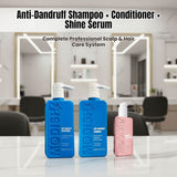 Amazon Protein Anti Dandruff Shampoo & Conditioner 350ml Each + Modish7 Hair Serum 100ml | Flake Control, Scalp Care & Frizz-Free Shine | Hair Care Combo
