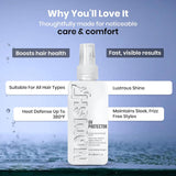 UV Protector Hair Spray 120ml | UV Protection for Hair & Scalp | Reduces Sun Damage, Dryness & Frizz | Lightweight, Non-Sticky Formula | For Strong, Radiant Hair