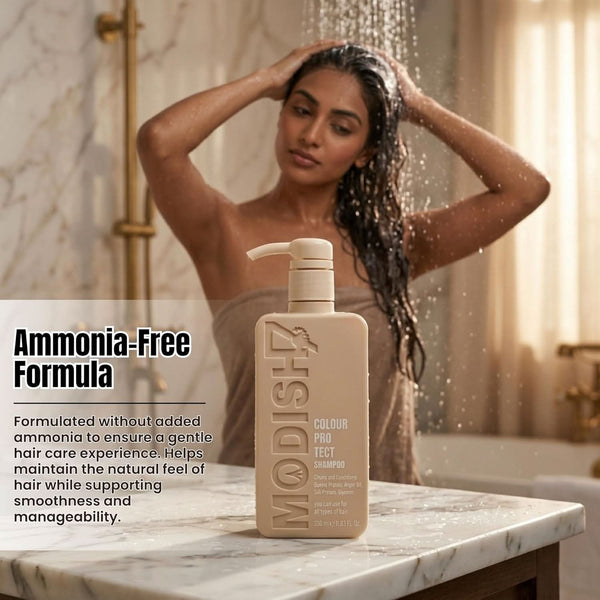 Colour Protect Shampoo 350ml | With Quinoa Protein, Argan Oil, Silk Protein & Glycerin | Sulfate-Free Shampoo for Colored Hair | Smooth, Hydrated & Long-Lasting Color Protection