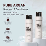 Amazon Protein Pure Argan Oil Shampoo & Conditioner Combo (300ml Each) | Sulphate Free Advanced Repair Formula | Deep Nourishing, Frizz Control & Hair Strengthening | Suitable for All Hair Types | Salon & Professional Use