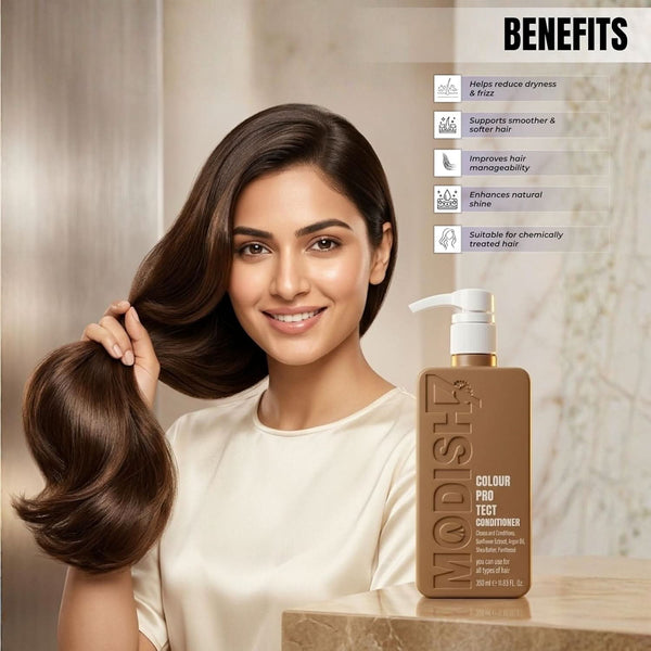 Colour Protect Conditioner 350ml | With Argan Oil, Shea Butter & Sunflower Extract | Smooth, Nourish & Protect Colored Hair | Sulfate-Free Conditioner for All Hair Types