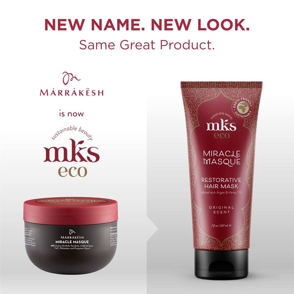 MKS Eco Miracle Masque Restorative Hair Mask Original Scent 7 fl oz / 207 ml | women hair serum hair moisturizer dry hair treatment | UNDER 2999 |