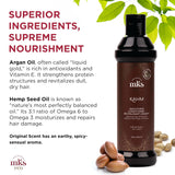 MKS eco KAHM Smoothing Conditioner – Detangling & Moisturizing Hair Conditioner with Moroccan Argan Oil, Hemp Seed Oil & Vegetable Keratin – Repairs, Softens & Smooths Hair – Vegan & Cruelty-Free, 10 fl oz (296 ml)