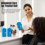 Amazon Protein Anti Dandruff Shampoo & Conditioner 350ml Each + Modish7 Hair Serum 100ml | Flake Control, Scalp Care & Frizz-Free Shine | Hair Care Combo