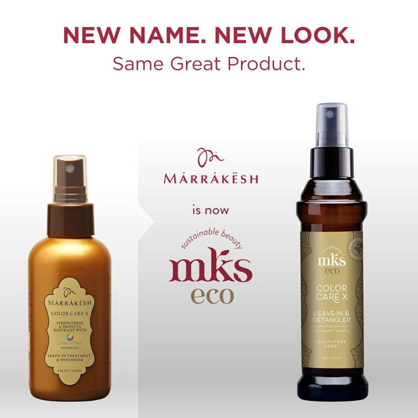 MKS Eco Color Care X Leave In & Detangler Sunflower Scent 4 fl oz / 118 ml | hair spray hair anti-frizz leave-in spray hair care for colored hair | UNDER 1799 |