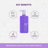 Amazon Protein Hard Water Shampoo, Mineral Buildup Removal & Hair Repair Formula, Cleanses & Conditions, SLS & SLES Free, Paraben Free, Professional Shampoo for Dry, Rough & Frizzy Hair, 350 ml