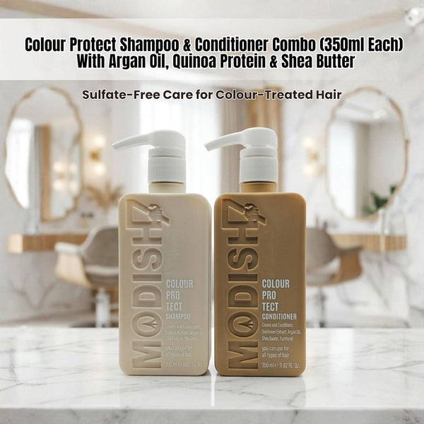 Colour Protect Shampoo & Conditioner Combo (350ml Each) | With Argan Oil, Quinoa Protein & Shea Butter | Sulfate-Free Hair Care for Colored Hair | Smooth, Shiny & Long-Lasting Color Protection