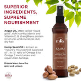 Earthly Body MKS Eco Kahm Smoothing Treatment Original Scent 2 fl oz / 60 ml hair repair hemp seed oil hair care keratin protein frizz control serum vegan cruelty-free hair care | UNDER 2499 |