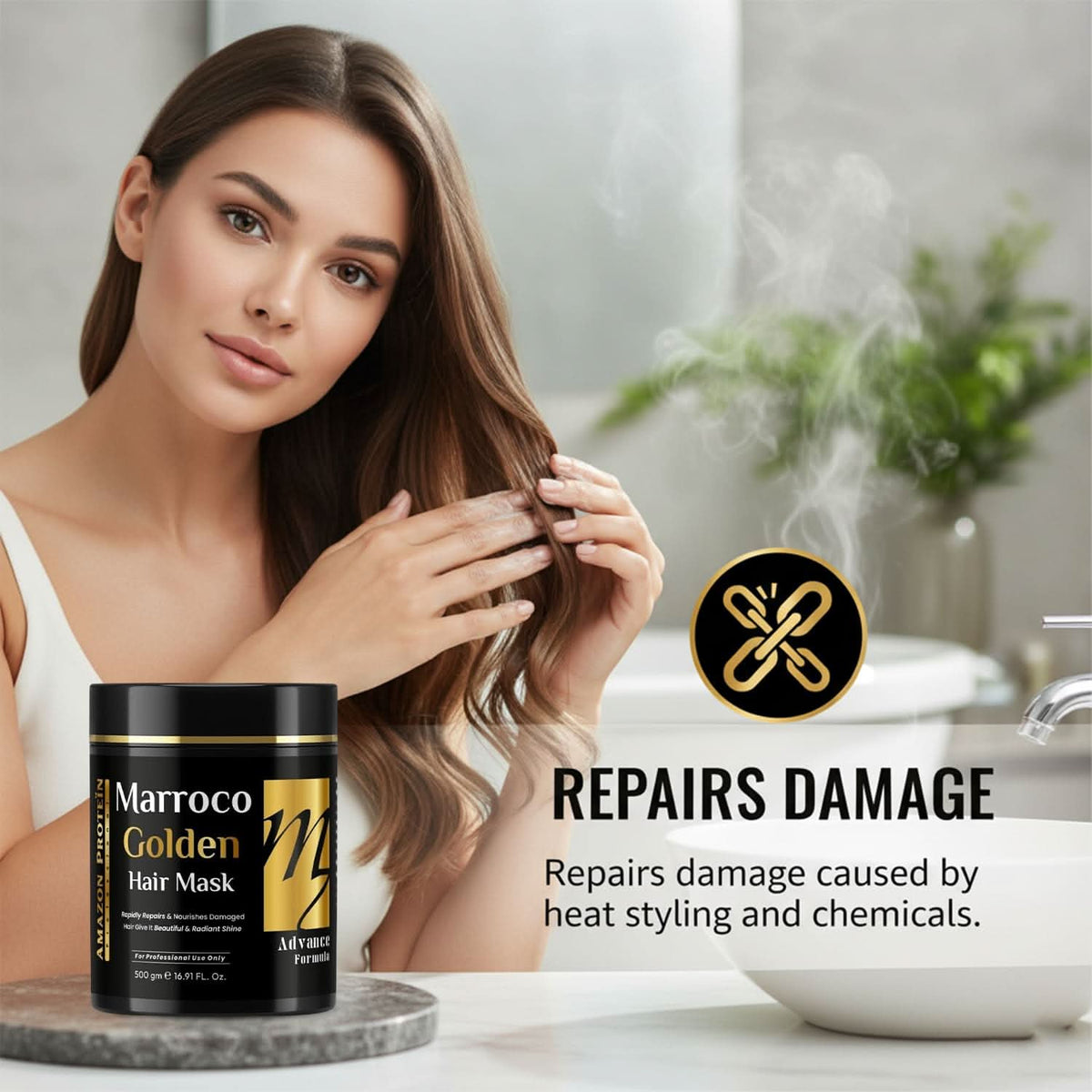 Modish7 Moroccan Argan Oil Hair Mask 500g, product angle 6