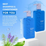Amazon Protein Anti Dandruff Shampoo & Conditioner Combo 350 ml Each | Hydrating & Repairing Hair Care | Reduces Dandruff, Dryness & Frizz | Protein-Enriched | For Men & Women