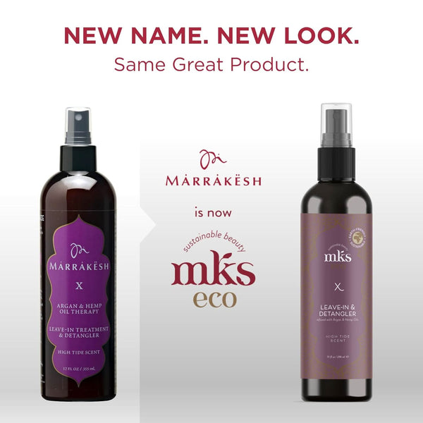 MKS eco X - Leave-In Treatment & Detangler - Moroccan Argan Oil, Hemp Seed Oil - Vegan & Cruelty Free | UNDER 3500 |