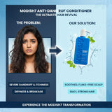 Amazon Protein Anti Dandruff Hair Conditioner 350 ml | Smooth & Nourished Hair | Reduces Flakes & Dryness | With Protein & Moisturizing Actives | For Men & Women
