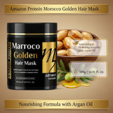 Amazon Protein Moroccan Argan Oil Hair Mask 500g | Deep Conditioning Treatment for Dry & Damaged Hair | Smoothness, Hydration & Shine | Professional Hair Care