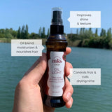 MKS eco Oil Light - Hair Styling Elixir - Moroccan Argan Oil, Hemp Seed Oil - Ideal for Fine Hair - Moisturize, Nourish Hair & Control Frizz - Vegan & Cruelty Free (2 fl oz 60 ml)