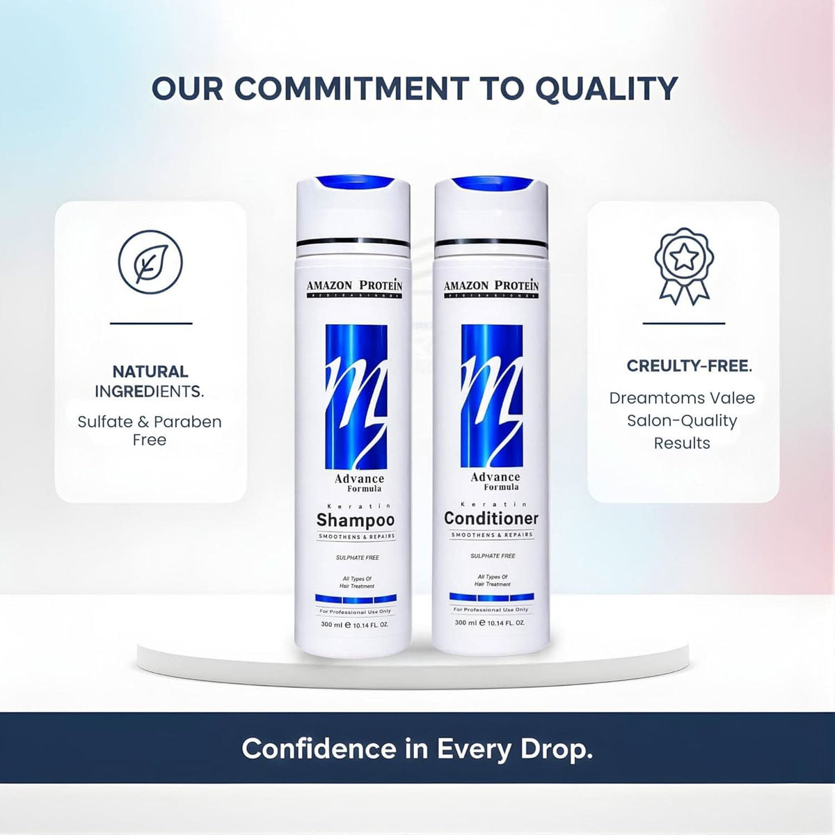 Modish7 Keratin Shampoo & Conditioner Combo, product angle 7