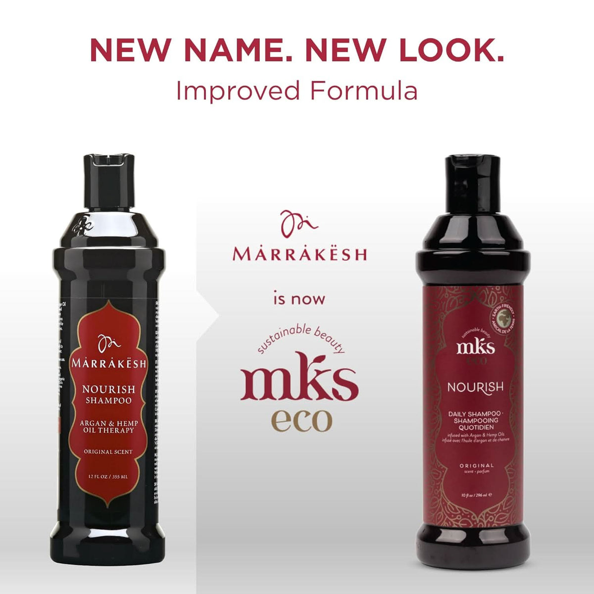 MKS eco Nourish Daily Shampoo 296ml, product angle 5
