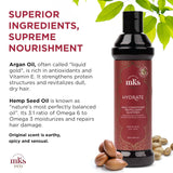 MKS Eco Hydrate Daily Conditioner Original Scent 10 fl oz / 296 ml | eco hydrate conditioner argan oil hair conditioner hemp | UNDER 1999 |