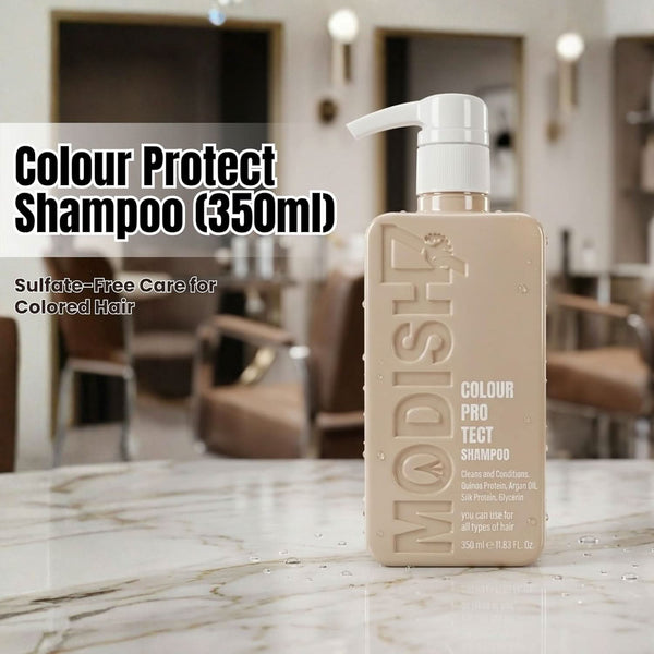 Colour Protect Shampoo 350ml | With Quinoa Protein, Argan Oil, Silk Protein & Glycerin | Sulfate-Free Shampoo for Colored Hair | Smooth, Hydrated & Long-Lasting Color Protection