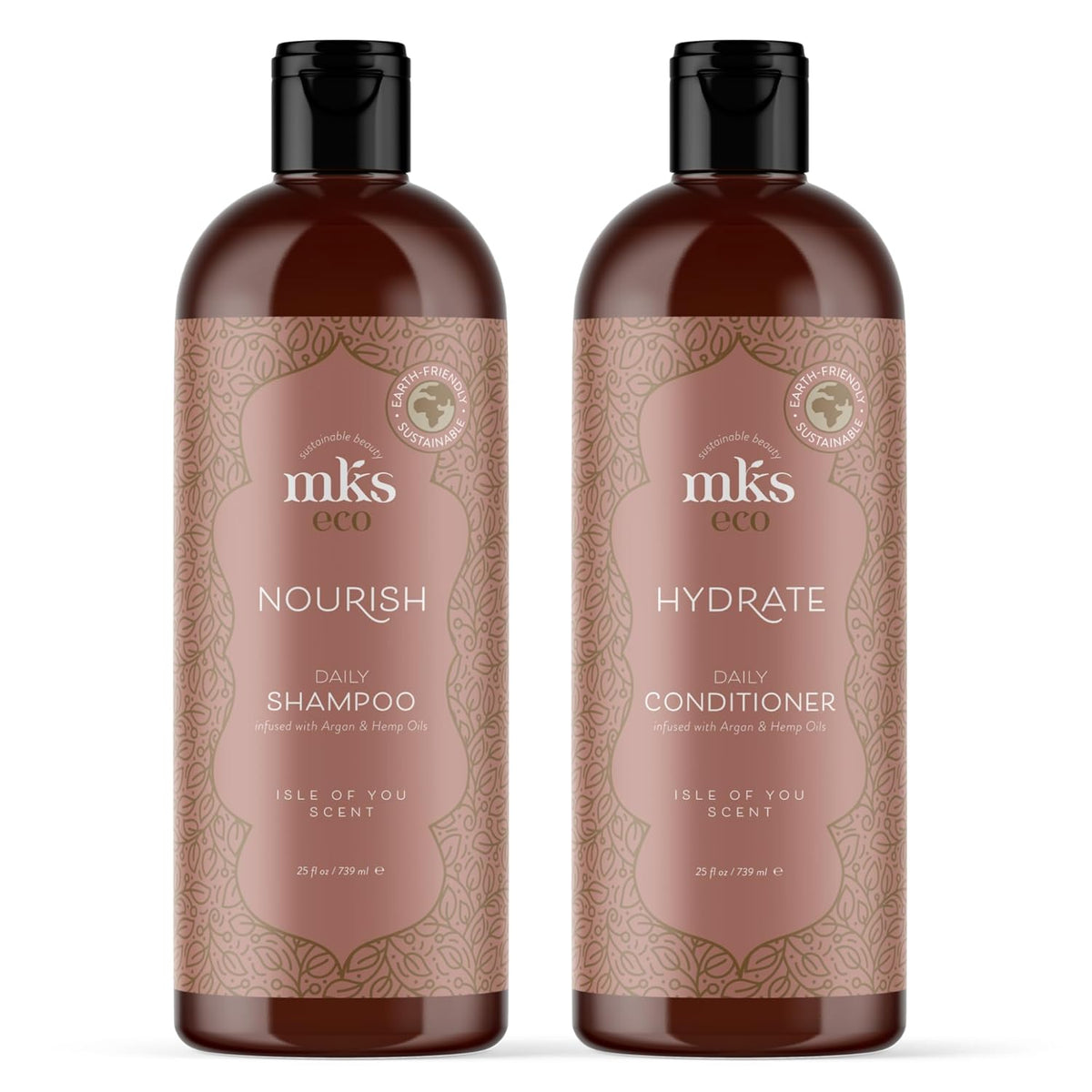 MKS eco Nourish Shampoo, Original Scent  / 739 ml + MKS eco Hydrate Conditioner, Original Scent   / 739 ml