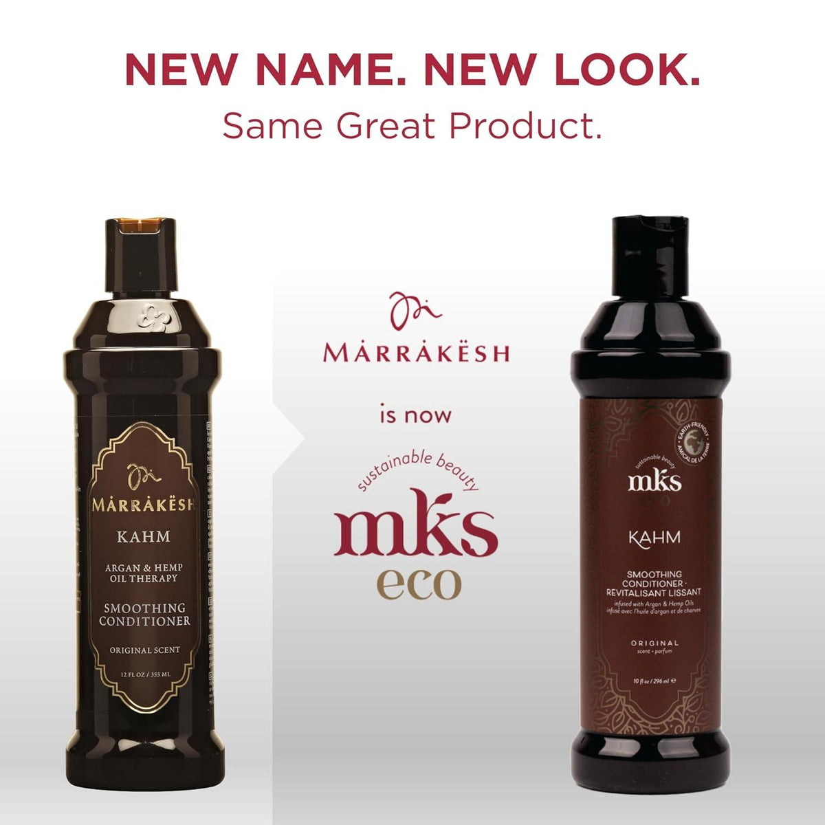 MKS eco Kahm Smoothing Conditioner 296ml, product angle 4