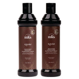 MKS eco Kahm Smoothing Shampoo & Conditioner Set (10 fl oz Each) | Moroccan Argan Oil & Hemp Seed Oil | Smooth, Repair & Hydrate Hair | Vegan & Cruelty Free