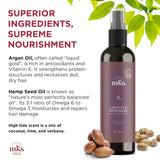 MKS eco X - Leave-In Treatment & Detangler - Moroccan Argan Oil, Hemp Seed Oil - Vegan & Cruelty Free | UNDER 3500 |