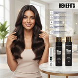 Amazon Protein Hair Care Combo – Sulphate Free Shampoo (300ml) + Conditioner (300ml) + Argan Oil (50ml) | Advanced Repair for Dry, Damaged & Chemically Treated Hair | Deep Nourishment, Frizz Control & Shine Boost | Salon Care