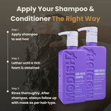 Amazon Protein Hard Water Shampoo & Conditioner Combo 350ml Each | Removes Hard Water Buildup | Hydrating & Repairing Care for Dry, Damaged Hair | Unisex, All Hair Types