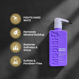 Amazon Protein Hard Water Conditioner, Frizz Control, Sulfate & Paraben Free, 350 ml 11.83 FL OZ, Purple