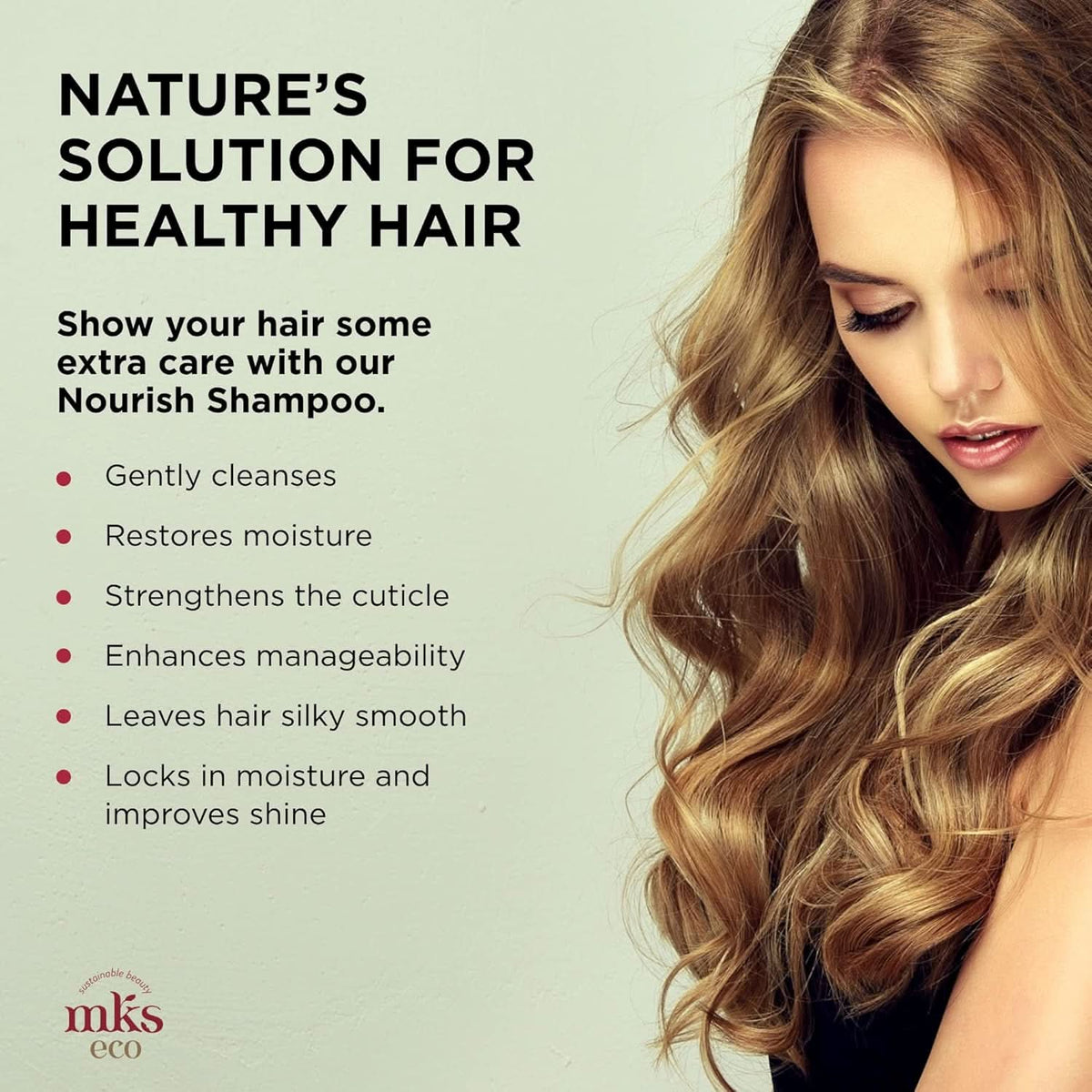 MKS eco Nourish Daily Shampoo 739ml, product angle 6