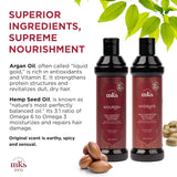 MKS eco Nourish Shampoo & Hydrate Conditioner Combo, Original Scent (10 fl oz / 296 ml Each) | Moroccan Argan Oil & Hemp Seed Oil | Vegan, Cruelty-Free Hair Care