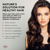 MKS eco Nourish Shampoo & Hydrate Conditioner Combo, Original Scent (10 fl oz / 296 ml Each) | Moroccan Argan Oil & Hemp Seed Oil | Vegan, Cruelty-Free Hair Care