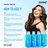 Amazon Protein Bluetox Monodoes KIT Hair Treatment Kit, 4-Step Professional Straightening System 480ml