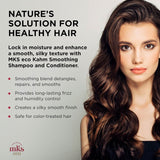MKS eco Kahm Smoothing Shampoo & Conditioner Set (10 fl oz Each) | Moroccan Argan Oil & Hemp Seed Oil | Smooth, Repair & Hydrate Hair | Vegan & Cruelty Free