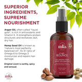 Earthly Body MKS Eco Bounce Volumizing Spray Original Scent 8 fl oz / 236 ml | hemp seed oil lightweight hair spray non-sticky hair spray eco-friendly hair care | UNDER 2099 |