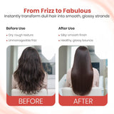 Advance Hair Serum with Macadamia Oil & Vitamin E, Ultra Shine Anti-Frizz Formula, Smooth & Silky Finish for Dry, Damaged & Frizzy Hair, Lightweight Professional Hair Care, 100ml